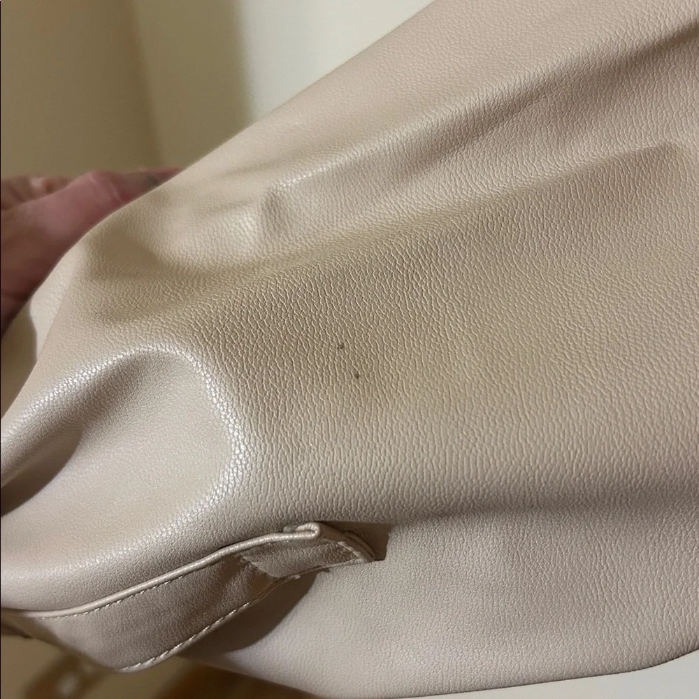 Levi's Beige Leather Button-Up Shirt NWT